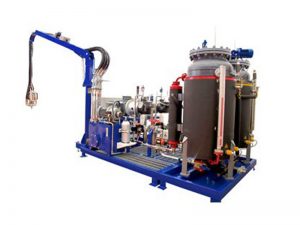 cyclopentane high pressure foaming machine , 32kw pu foam filling machine