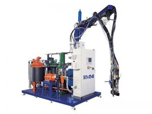 high pressure pu injection machine