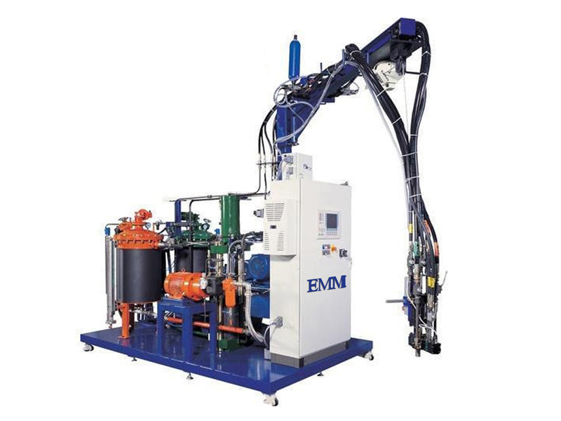 high pressure pu injection machine