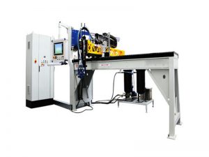 polyurethane shoe sole forming injecting machine