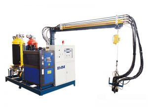 high pressure foaming machine,polyurethane foam pouring machine,pu foam injecting showcases making machine